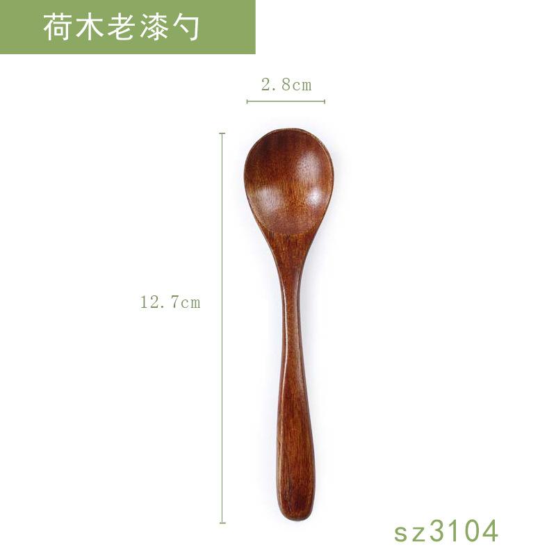 

Shaped Solid Wood Fork Wooden Spoon Japanese Long Handle Fruit Fork Dessert Fork Cake Wooden Spoon Fork Cutlery Natural Logs