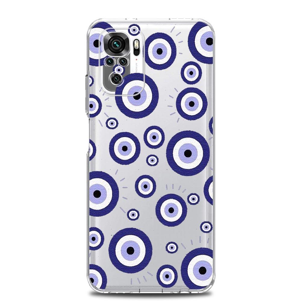 

Чехол для телефона для Xiaomi Redmi Note 13 12 5G 9S 9 8 10 11 Pro Plus 4G 9T 13C 12C 10C 9C 9A 7 Pro Прозрачный чехол Синий Глаз Арт Redmi Note 10