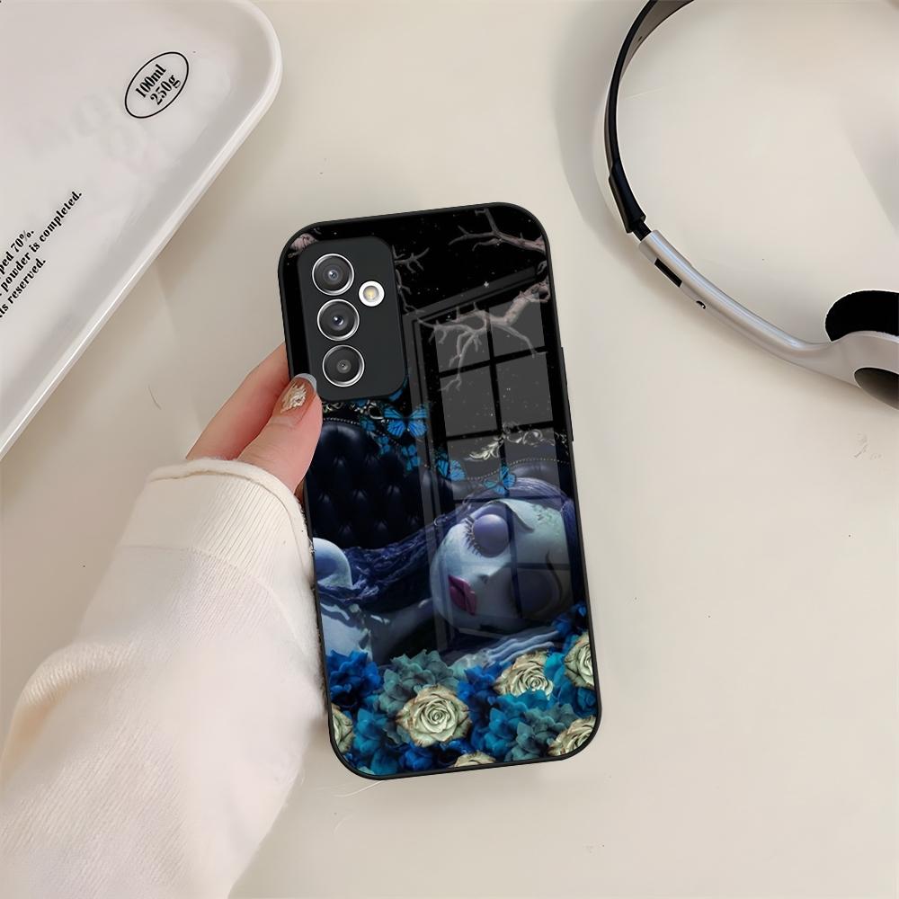 Corpse Bride Phone Case Glass For Samsung S24 S26 S23 S20 S25 S21 S22 Ultra Fe Plus A05 A06 A16 A26 A36 A56 Coque
