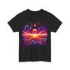 Unisex Adult T Shirt Vintage Style Synthwave Sunset Neon Retro Vaporwave Street