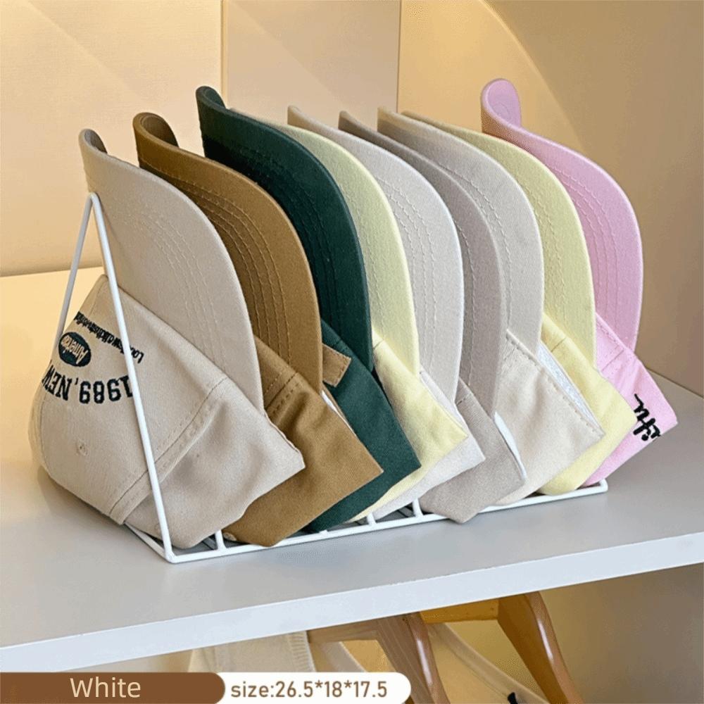 Quality Hat Storage Knitted Hat Display Stand Metal Space Saving Cap Storage Rack Wardrobe Desktop Cap Storage Container Beret