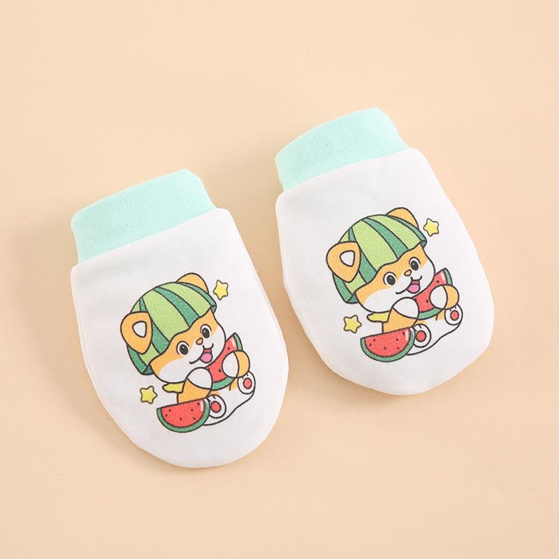 Breathable Ice Silk Baby Mittens: Anti-Scratch, Anti-Choke, Chewable, Thin Spring/Summer Style for Newborns