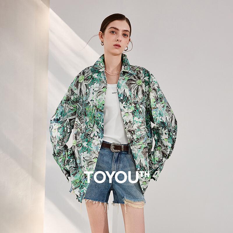 Women s Artist Collaboration Loose Fit Pure Cotton Mid-Length Shirt