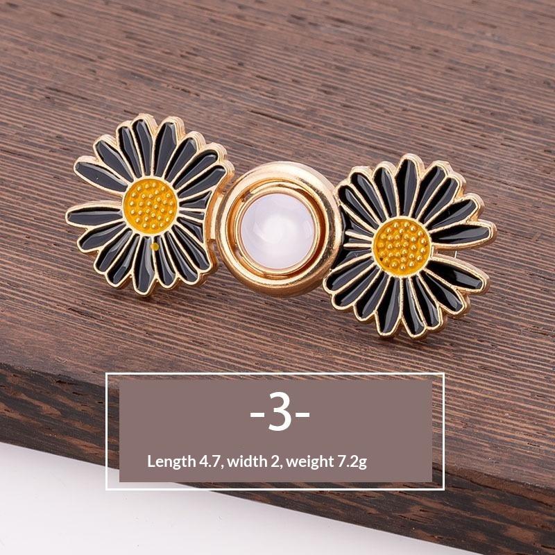 Various Cute Styles No Sew Waist Tightener Buttons Alloy Adjustable for Jeans Skirt Pants Waist Adjustment Accessory