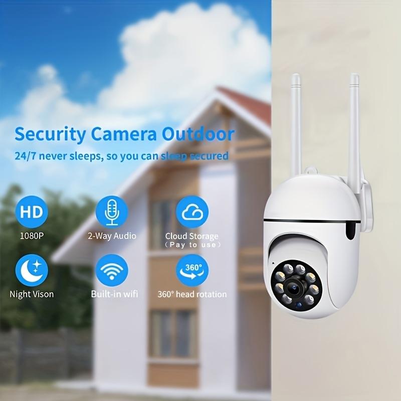 1/2/4 PCS 1080P Security Camera Wired, 2.4G/5G WiFi Home Surveillance Cam with 360° Pan/Tilt, Color Night Vision, Motion Detection, SD/Cloud Storage