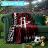 Custom Name Blanket Rockets Team Art Blanket Bedding Blanket for Travel, Camping, Living Rooms, Offices, Sofas, Fan Christmas gift