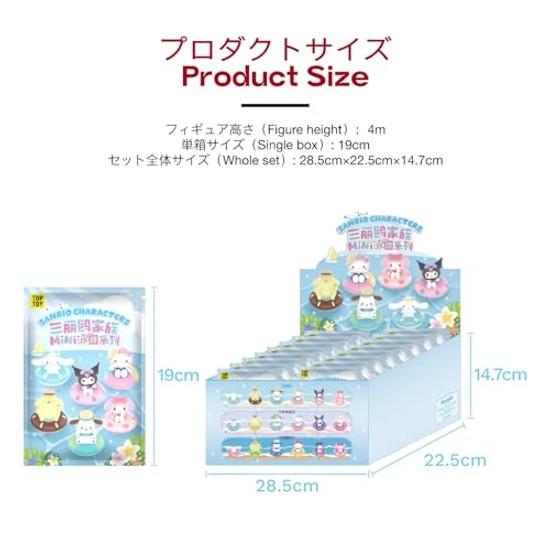 TOP HRAČKA Postavičky Sanrio Mini Plaváček Série 3 Kusy Gacha Slepý Box Figurka Měkký Vinyl PVC Prémiový Dárek k Narozeninám Kuromi Sběratelé Postaviček
