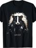 Sted Skunk Wild Colorful Skunk Lover T-Shirt - Black Retro Skunk Graphic Print with White & Tail, So