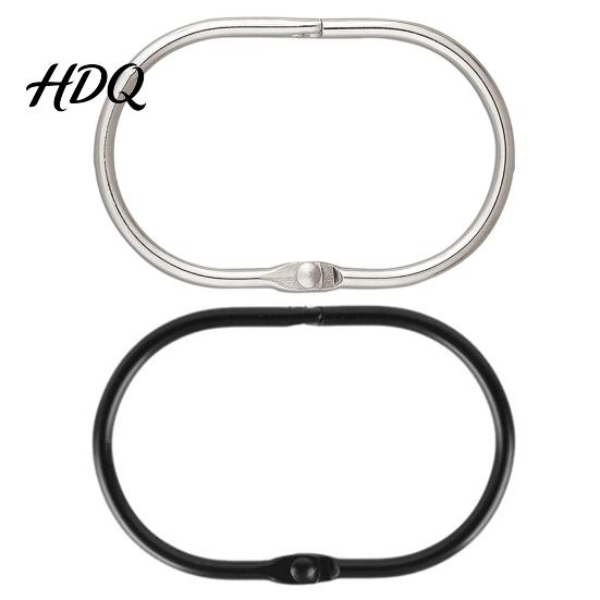 Hanger 12Pcs Coating Quick Curtain Rings Anti-rust Easily Shower Installation Glides Hooks Less Friction Bathroom