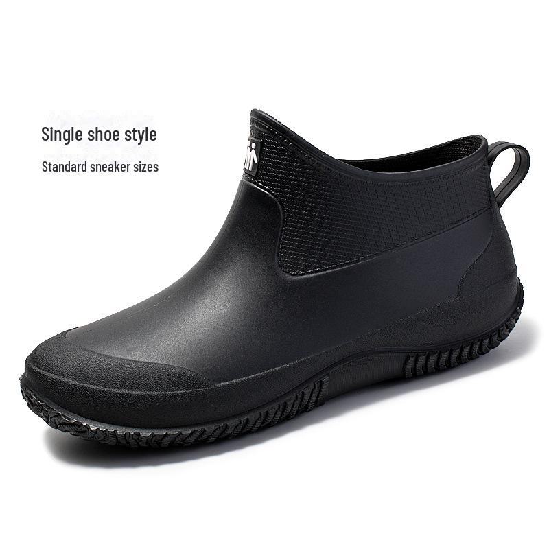 Cizme de ploaie ușoare, impermeabile, din cauciuc pentru bărbați și femei - Galoși exteriori cu vârf jos pentru cupluri