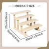 Wood Display Riser Cupcake Stand Decorative Figure Display Stand Perfume Organizer for Figures Jewelry Desserts Show Vendor