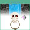 Spooky Halloween Doorbell Decorative Skull Design Light Up And Sound Effect Prop