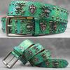 Original Skull Rivet Belt Punk Men'S Belt Women'S Snake Pattern Decorative Belt