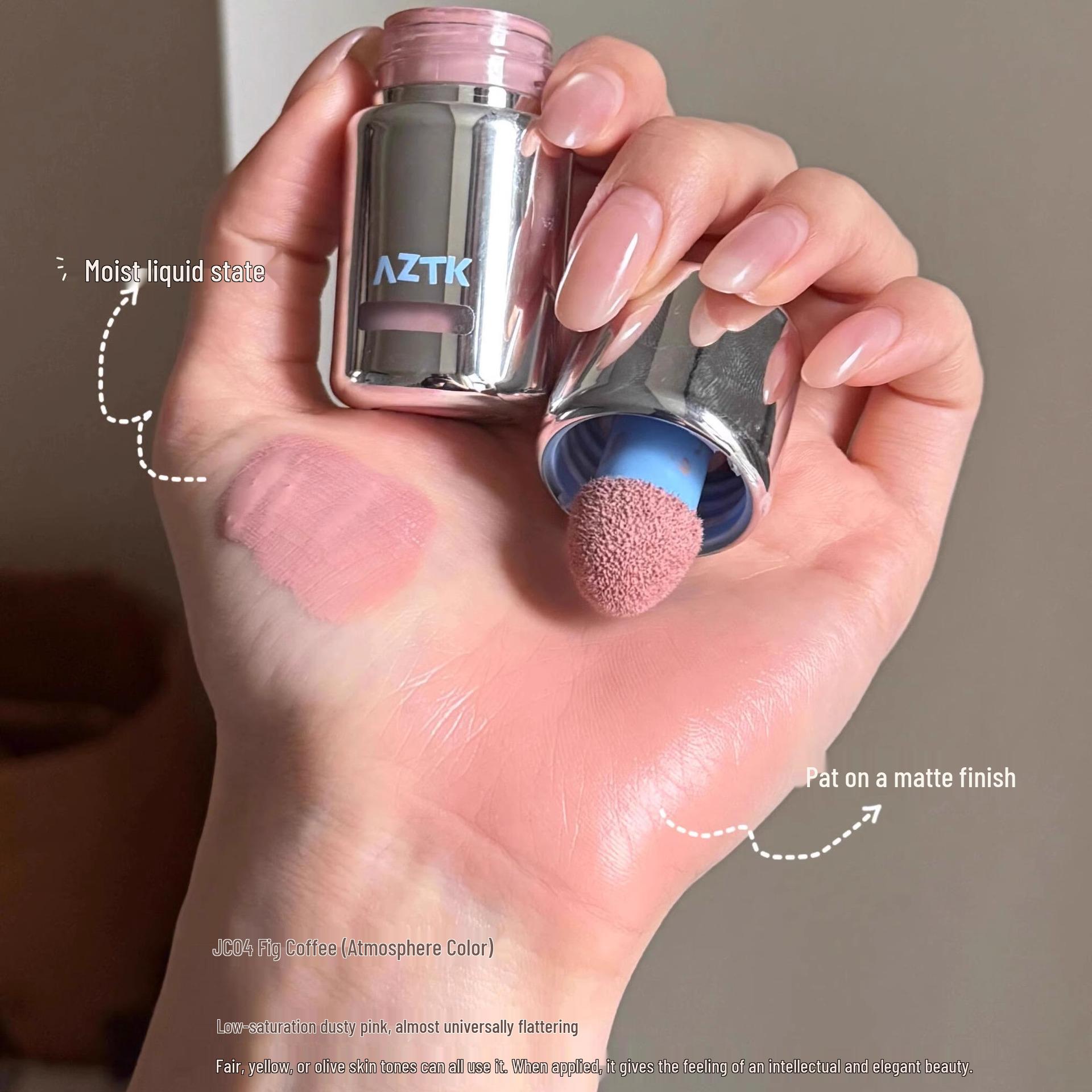 

AZTK Жидкие матовые румяна и бронзер для контуринга и хайлайтинга в синих и фиолетовых оттенках