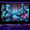 1 Piece Fluorescent Mushroom Forest Tapestry -Polyester Material, Bedroom/Living Room/Dorm Decoration-With Free Installation Kit