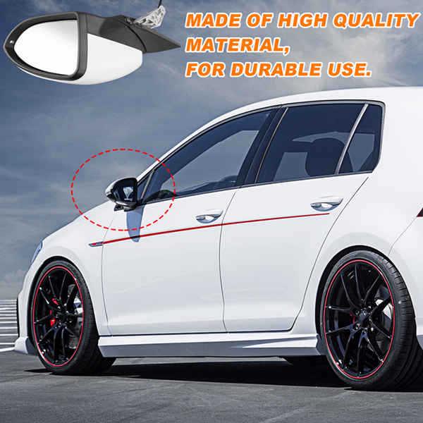 Right-Side Rearview Mirror with Light, Heating, and Electric Adjustment for Volkswagen Golf 7 MK7 MK7.5