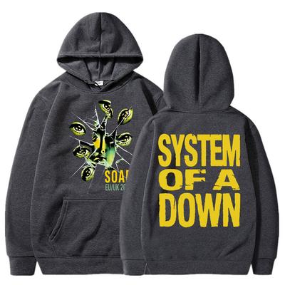 Rock Band System of A Down Soad Tour Hoodies Mode Hip Hop Langarm Oversize Fleece Trainingsanzug