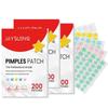 600PCS Pimple Patches for Face Hydrocolloid Acne Patches Versitile Cute Star Zit Covers Spot Stickers Mild and Non-irritating Patches 5 Color 3 Sizes