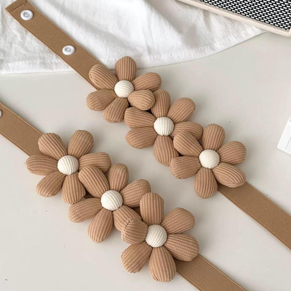 Cross-border Yarn Curtain Tiebacks, Decorative Buckle, No-Punch Gather, Flower Design