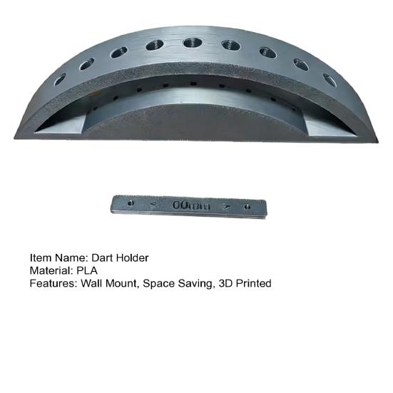 Wall Mount Dart Holder Holds Up to 9 Dart 3D Printed Space Saving Soft Steel Dart Organizer Stand Storage Rack Dart Accessories