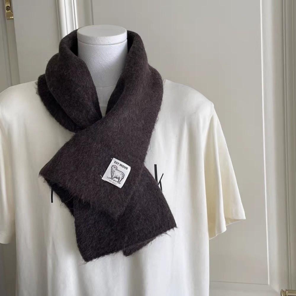 Fashion Design Cross Neck Scarf Soft Knitted Small Neck Scarves Autumn Winter Season