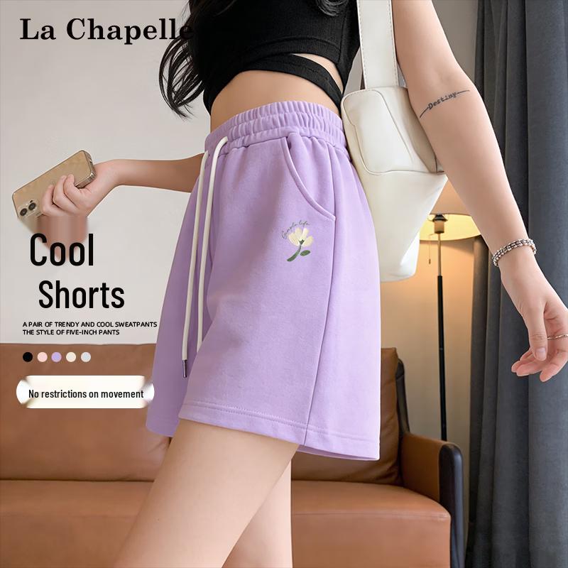 La Chapelle Women's Japanese Style Floral Print Bermuda Shorts