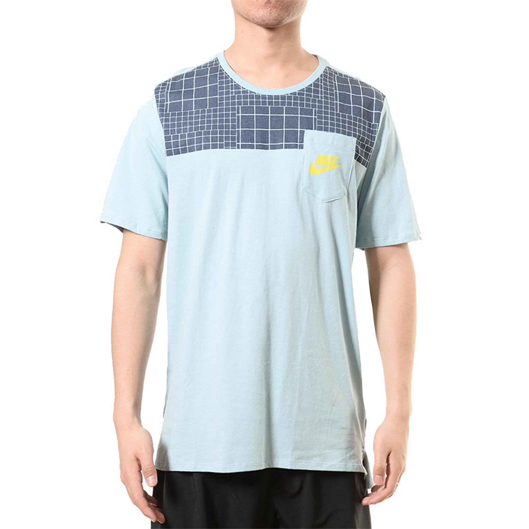 

Nike Simple Round Neck Breathable Short Sleeve T-Shirt Men Tops Blue 834728-408 XL
