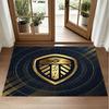 Leeds United Design Crystal Velvet Rug Soft Decorative Mat for Bedroom Entrance