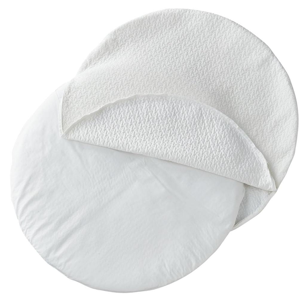 Nitori (NITORI) Fluffy, Smooth Quilt Series Ibul Round Mat 7910544