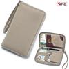 Genuine Leather Women's Anti-Theft Passport Holder & Large Capacity Wallet