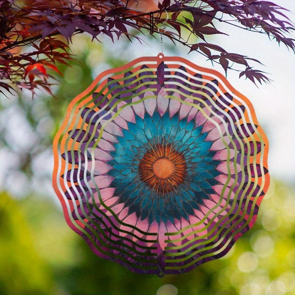 10 Inch Hanging Wind Chime for Garden Balcony Outdoor Decor 360 Degree Rotating Hook No Battery Needed Unique Gift for Friends Family