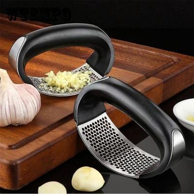 Artefacto de barro para ajo, mortero de ajo de acero inoxidable 304, utensilios de cocina para el hogar, para remover, triturar y machacar aros de ajo, prensa de ajo