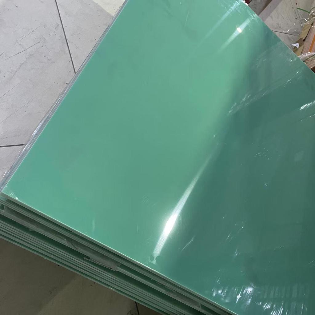 Ultra-dünne, verschleißfeste FR4-Glasfaserplatte - Wassergrün, Hitzebeständige Epoxid-Elektroisolierplatte