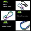 Keyring Hang Buckle Outdoor Tool Key Ring Hook Camping Clip Climbing Carabiner Keychain Holder