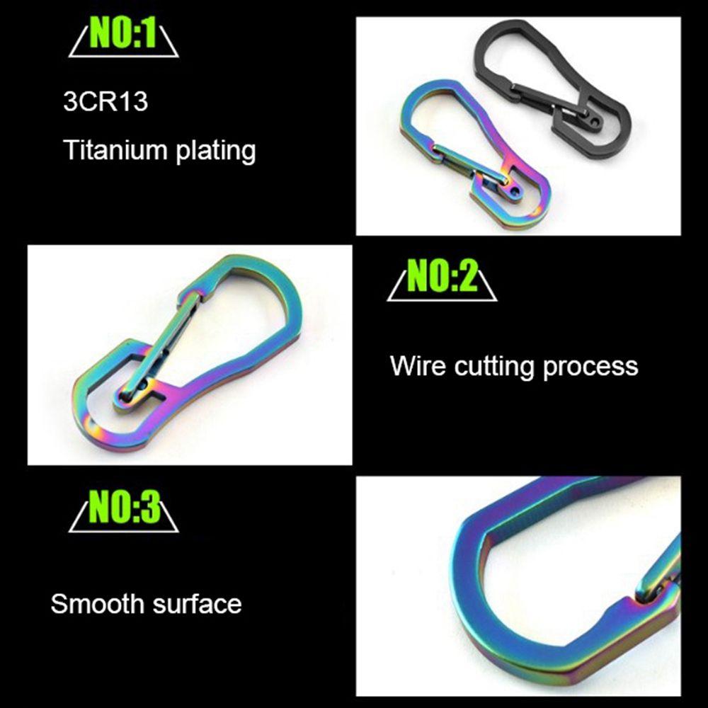 Keyring Hang Buckle Outdoor Tool Key Ring Hook Camping Clip Climbing Carabiner Keychain Holder