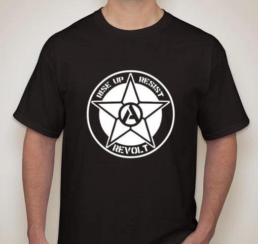 Rise up resist revolt anarchy anarchism revolution small-5XL available XXL