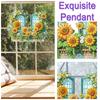 Acrylic Diamond Art Hanging Pendant Diamond Painting Hanging Pendant Rhinestone Diamond Art Window Pendants for Home Wall Decor