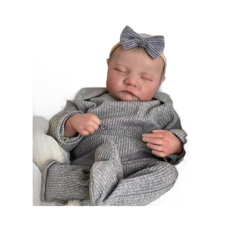 Wiedergeborene Puppe Silikon Baby Kleinkind Realistisch Geschenk Für Sammler