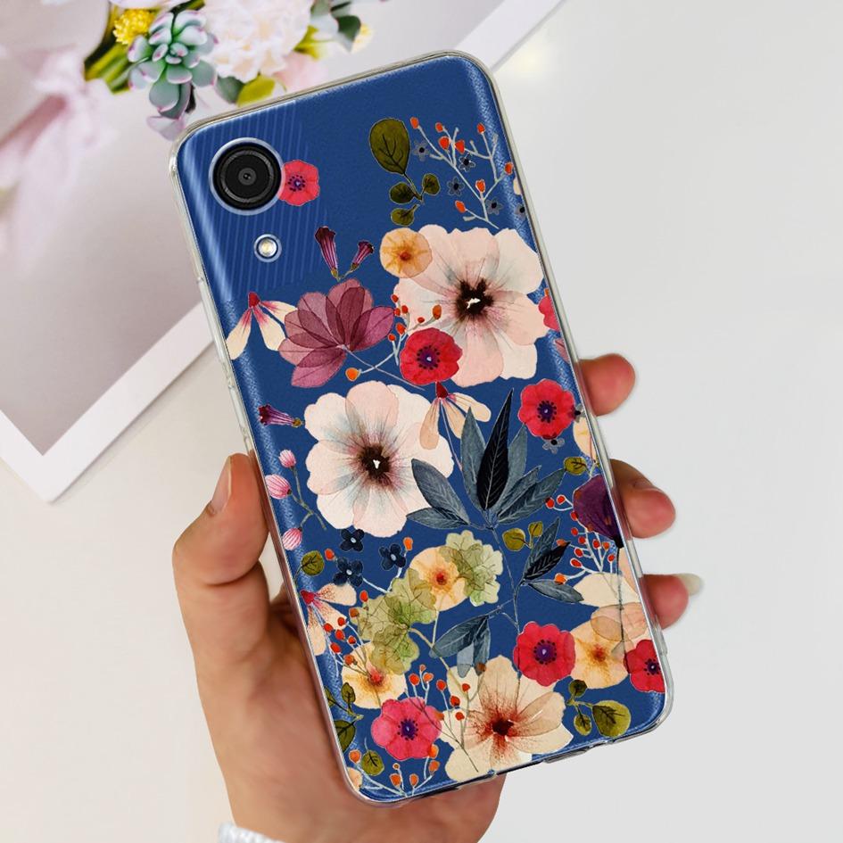 For Cover Samsung Galaxy A03 Core Phone Case Stylish Flower Butterfly Soft Silicone Clear Cover For Samsung A03 Core A032F Coque