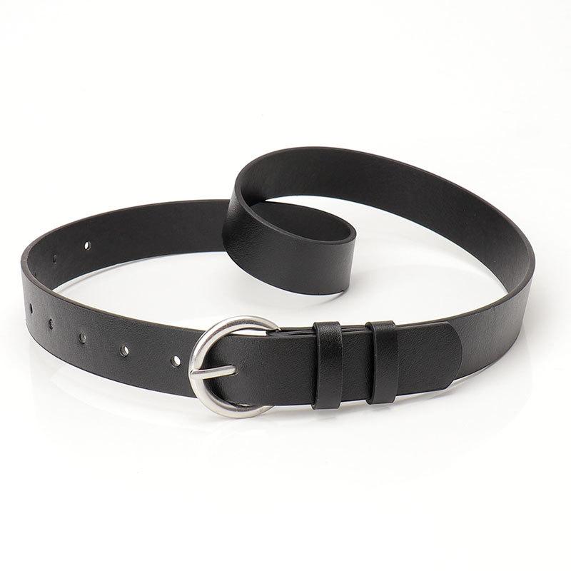 Fashion chic style belt women, commuter casual style alloy pin buckle women's belt with jeans decorative belt