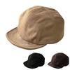 Retro Short Brim Baseball Cap Flat Edge Adjustable Duckbill Cap Solid Color Five-Piece Suede Hat Unisex
