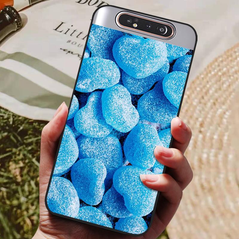Per Samsung A80 Custodia Cover Posteriore in Silicone Custodia per Telefono Per Samsung Galaxy A80 Custodie per Galaxy A 80 A805F A805 Paraurti Morbido Funda