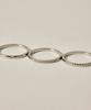 Novice Tokyo Slim Cubic Ring 3-Set Cz Ring 3 Set [Stainless] / Silver