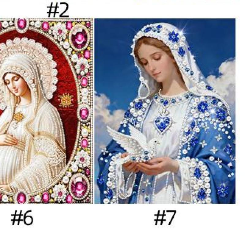 Lady DIY Special Shape Drill Art Craft Pearl Diamond Painting with Frame 30x40cm Pearl Art Painting Set for Adults Home Decor