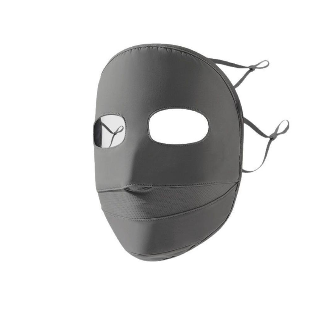 Solid Color Sunscreen Mask Sunscreen Face Scarf Face Cover Breathable Ice Silk Mask  Golf