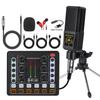F998 Type-C Sound Card & Microphone Set for Live Broadcasts and Podcasts