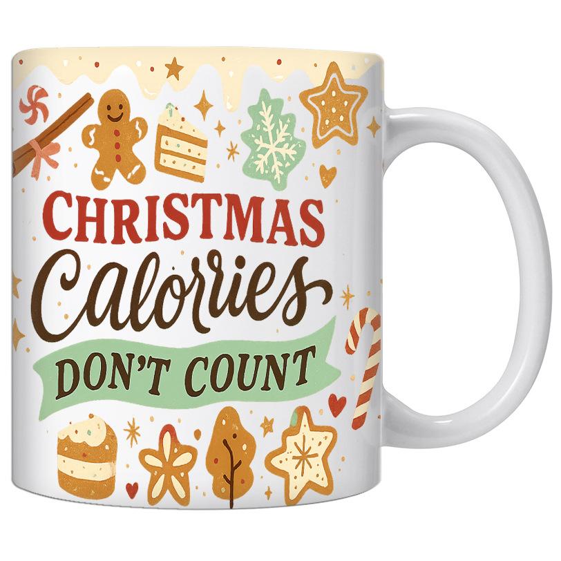 Рождественская керамическая кофейная кружка чайная чашка 301-400ml