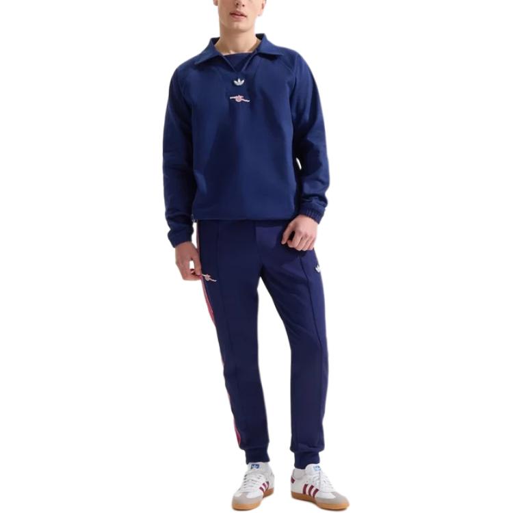adidas Originals X ASENNA,LIANMINGKUAN Top 24/25 Terrace Icons Drill Sweatshirt Men's Blue JF0547