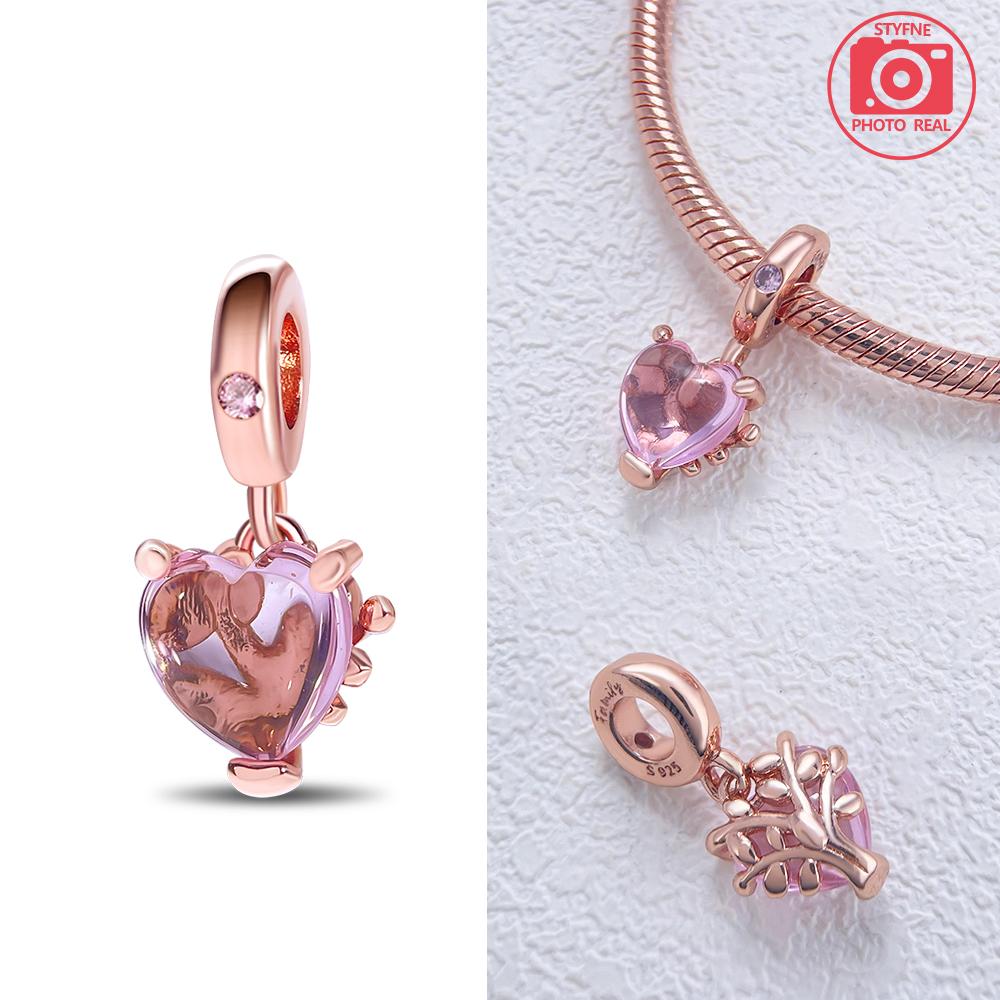 Charms Plata Rose Gold Love Lock Pendant Copper Colors For Charms Copper Colors Original Bracelet For Jewelry Making