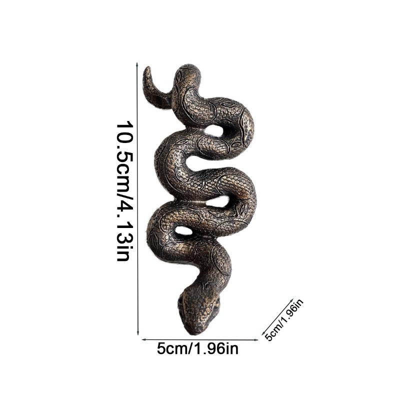 

1Pc Upside-Down Snake Resin Sculpture Garden Home Plant Pot Ornament Realistic Animals Figurines Household Decor Gift